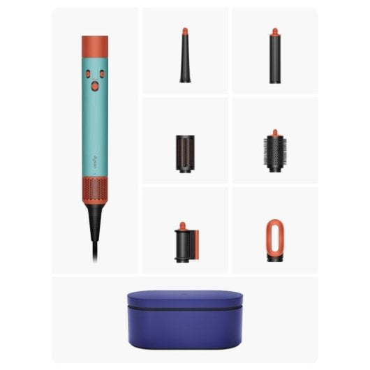Multi-Haarstyler Dyson Airwrap i.d. 1300W Coanda Ionen 3 Temperaturstufen 6 Aufsätze Blau