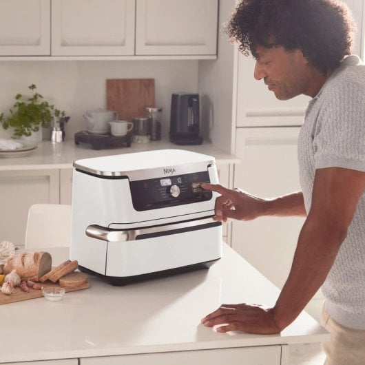 Ninja AF500EUWH Foodi FlexDrawer Fritadeira a Ar 10.4L Branca