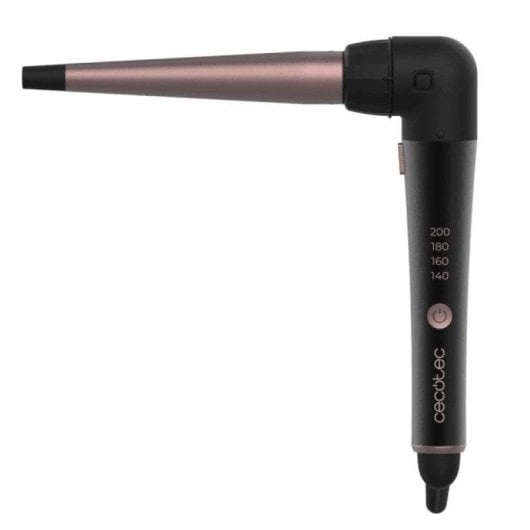 Boucleur Conique Cecotec SurfCare TwistConic Céramique 25-13mm 140-200°C Avec Gant Clips Noir