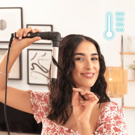 Cecotec SurfCare TwistConic Rizador de Pelo Cónico con Guante Térmico Estuche y 2 Clips