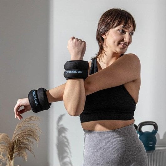 Lastre Cecotec Drumfit AnkleBell 1000 Neo Pesas 1kg Velcro Arena Ajustables