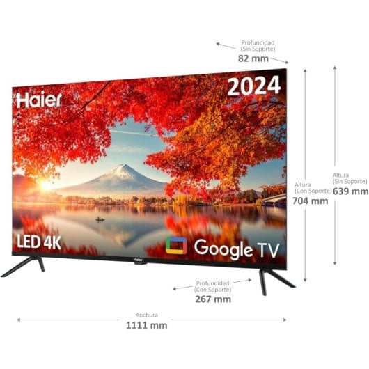 Téléviseur LED Haier H50K800UX 50 pouces UltraHD 4K HDR10 Google