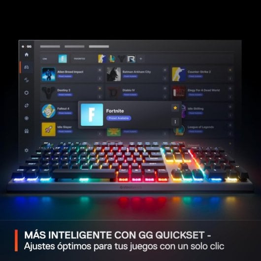 SteelSeries Apex Pro Gen 3 RGB Teclado Mecánico Gaming USB Switch OmniPoint 3.0 Negro Teclado USA