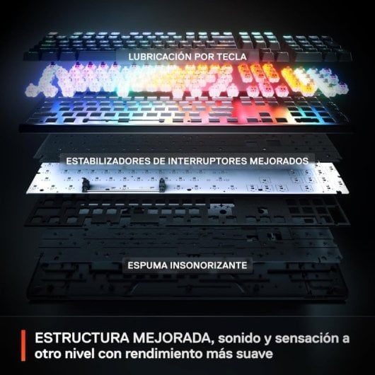 SteelSeries Apex Pro Gen 3 RGB Teclado Mecánico Gaming USB Switch OmniPoint 3.0 Negro Teclado USA
