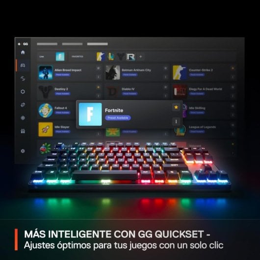 SteelSeries Apex Pro TKL Gen 3 RGB Teclado Mecánico Gaming USB Switch OmniPoint 3.0 Negro Teclado USA