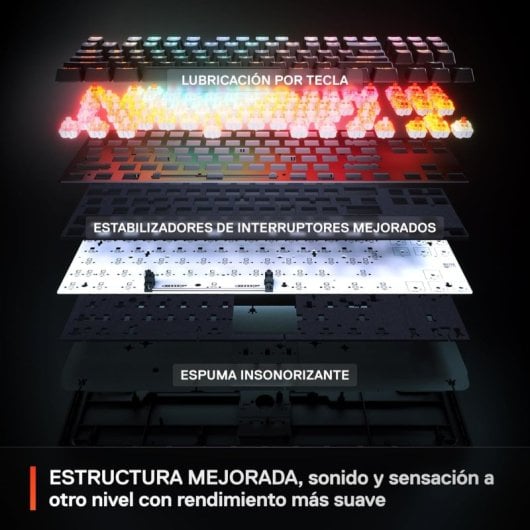 SteelSeries Apex Pro TKL Gen 3 RGB Teclado Mecánico Gaming USB Switch OmniPoint 3.0 Negro Teclado USA