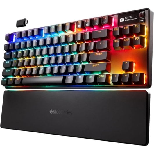 SteelSeries Apex Pro TKL Gen 3 RGB Teclado Mecánico Gaming Inalámbrico OmniPoint 3.0 Negro Teclado USA