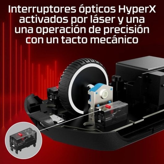 Ratón HyperX Pulsefire Haste 2 Pro Inalámbrico Bluetooth 26000 DPI Cinzento 4K