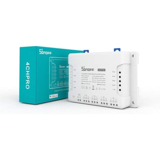 Sonoff 4CH Pro R3 Módulo de 4 Interruptores Inteligentes WiFi Blanco