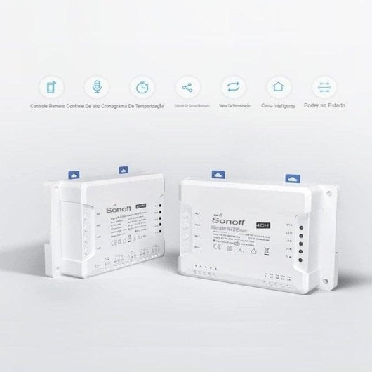 Relais Wi-Fi Sonoff 4CH Pro R3 Contrôle de l’éclairage, Volets, DIN, RF 433 MHz