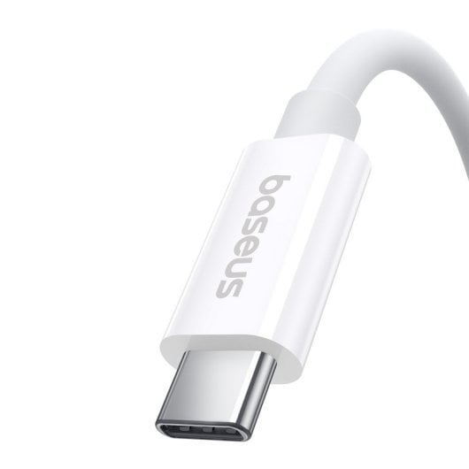 Baseus Superior 2 Cable Carga Rápida 240W USB4 40Gbps USB-C a USB-C 1.8m Blanco