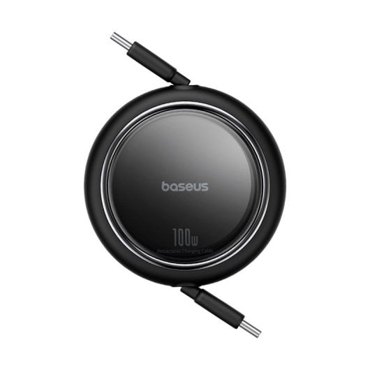 Baseus Free2Draw Cabo Retrátil USB-C com Carga Rápida 100W 1m Preto