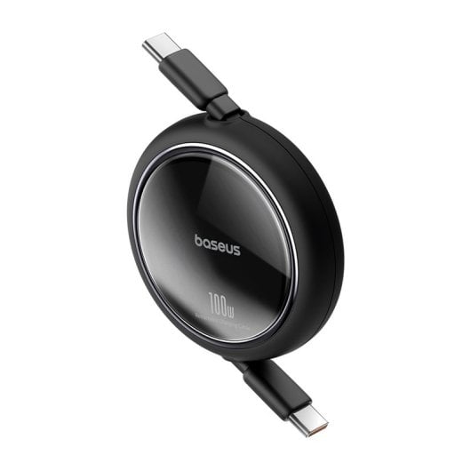 Baseus Free2Draw Cabo Retrátil USB-C com Carga Rápida 100W 1m Preto