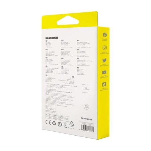 Baseus Free2Draw Cabo Retrátil USB-C com Carga Rápida 100W 1m Preto