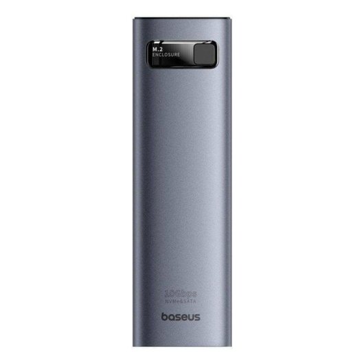 Carcasa SSD Baseus FlyJoy M.2 NVMe 10Gbps USB-C RGB Gris