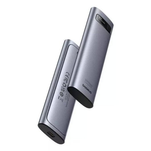 Carcasa SSD Baseus FlyJoy M.2 NVMe 10Gbps USB-C RGB Gris