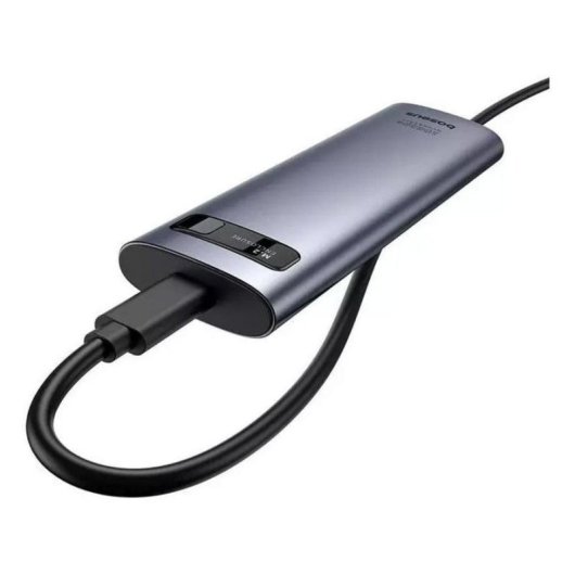 Carcasa SSD Baseus FlyJoy M.2 NVMe 10Gbps USB-C RGB Gris