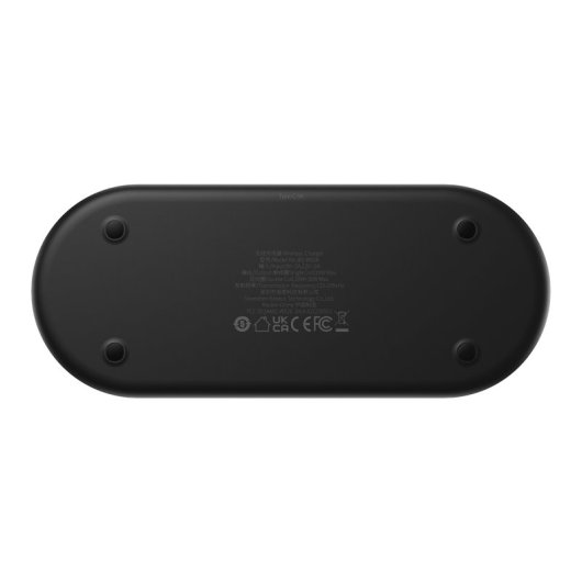 Baseus Kabelloses Ladegerät 2in1 20W LED Digitalanzeige mit 1m USB-C Kabel Schwarz）