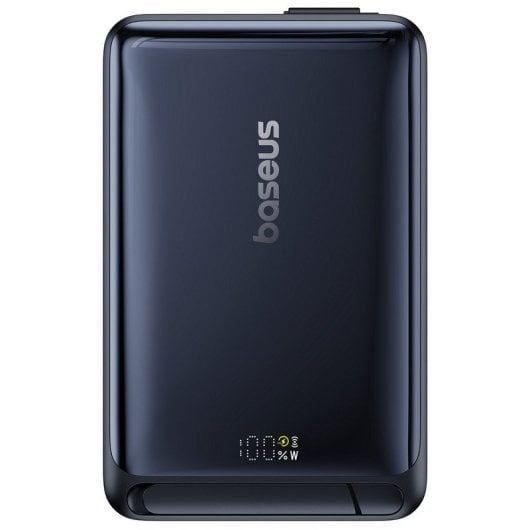 Baseus Nomos Soporte y PowerBank 45W 10000mAh Inalambrico Magnetico Qi2 Azul Oscuro