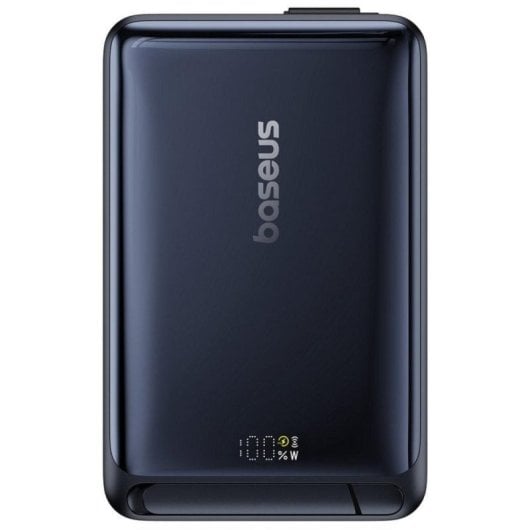 Baseus Nomos Soporte y PowerBank 45W 10000mAh Inalambrico Magnetico Qi2 Azul Oscuro