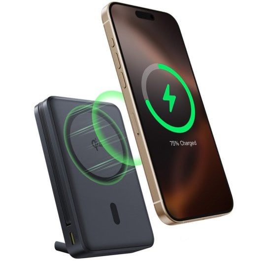 Baseus Nomos Soporte y PowerBank 45W 10000mAh Inalambrico Magnetico Qi2 Azul Oscuro