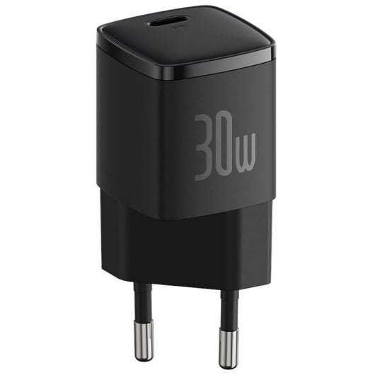 Baseus Cube Pro Mini Carregador de Carga Rápida 30W USB-C Preto