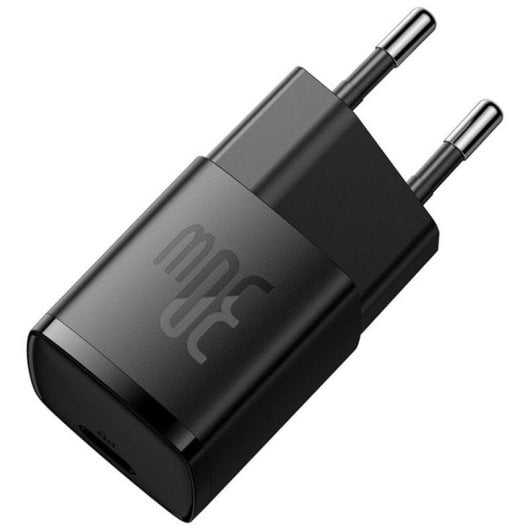 Baseus Cube Pro Mini Carregador de Carga Rápida 30W USB-C Preto