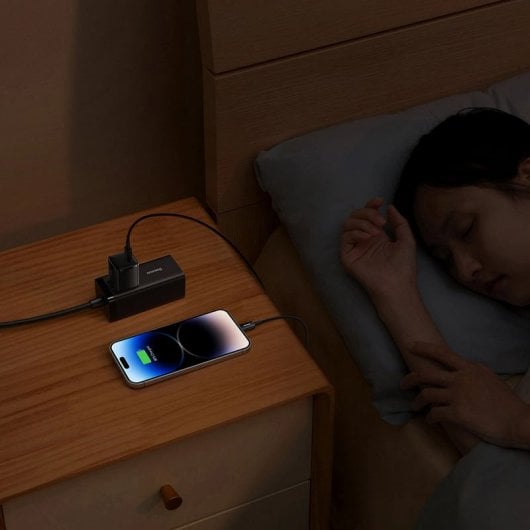Baseus Cube Pro Mini Carregador de Carga Rápida 30W USB-C Preto