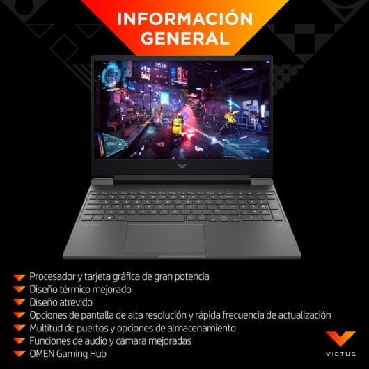 HP Victus Gaming 15-fb3003ns AMD Ryzen 7 8845HS/16GB/1TB SSD/RTX 4060/15.6"