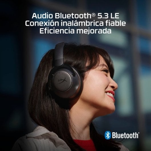 HyperX Cloud MIX 2 Headset Gaming Sem Fios Bluetooth com Cancelamento de Ruído Preto