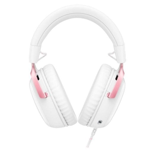 Auriculares HyperX Cloud III com fio USB e jack 3,5 mm Gaming Cancelamento de Ruído Branco/Rosa