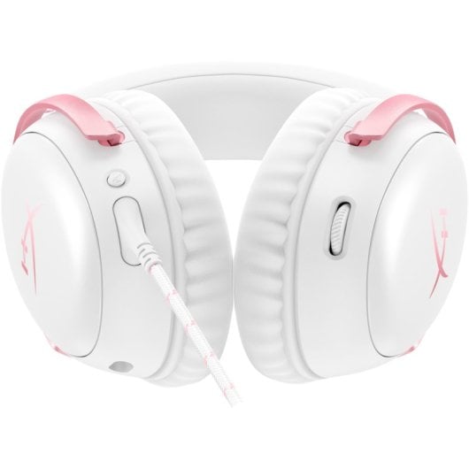 HyperX Cloud III Headset Gaming USB Branco/Rosa