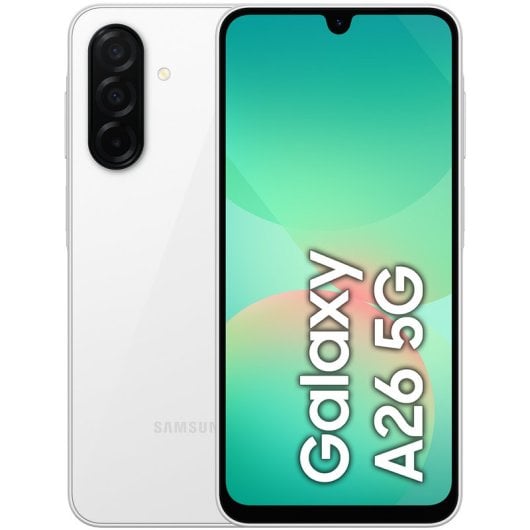 Samsung Galaxy A26 5G 6GB/128GB Smartphone 6.7" Super AMOLED 50MP 5000mAh 25W Android 15 Blanco