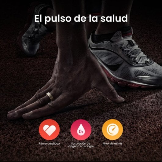 Bague connectée Amazfit Helio Ring taille 8 60,3 mm titane or