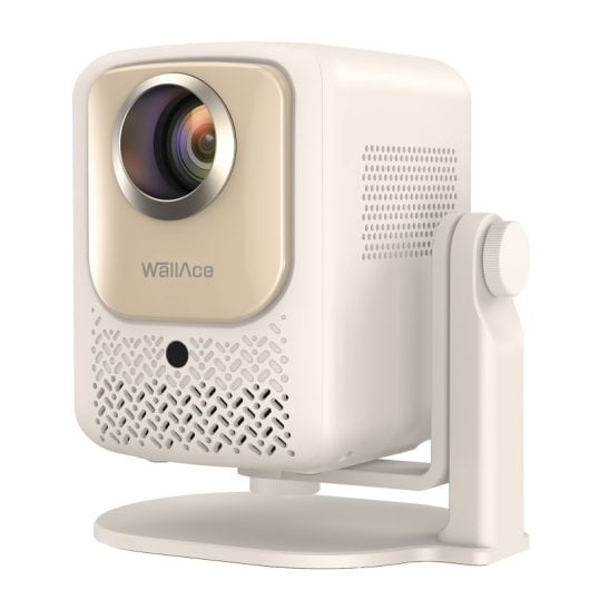 Wallace X8 Proyector Android HD 1280x720P Compatible 4K HDR 6000 Lúmenes Blanco