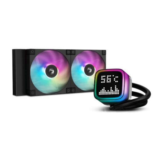 Deepcool LP240 Kit de Refrigeración Líquida ARGB 240mm LCD Negro
