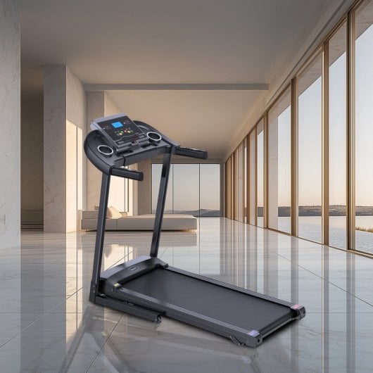 Clover Fitness B6 Smart Tapis Roulant Pieghevole Compatto Macchina da Camminata 2.0HP Fino a 100Kg Nero