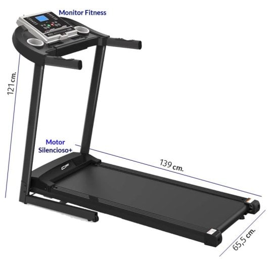 Clover Fitness B6 Smart Tapis Roulant Pieghevole Compatto Macchina da Camminata 2.0HP Fino a 100Kg Nero