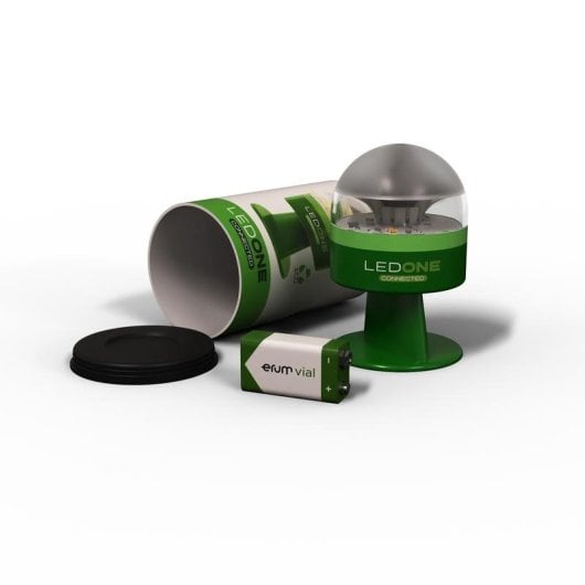 Notfallleuchte Erum Vial LedOne Connected Homologada DGT Geolocalizada IP54 Gelb Grün