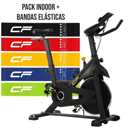 Clover Fitness Bicicleta Indoor + Bandas Elásticas: Cardio e Força Num Único Pack