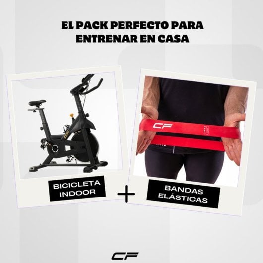 Clover Fitness Bicicleta Indoor + Bandas Elásticas: Cardio e Força Num Único Pack
