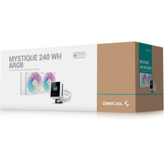 DeepCool Mystique 240 ARGB Kit de Refrigeración Líquida 240mm LCD Blanco