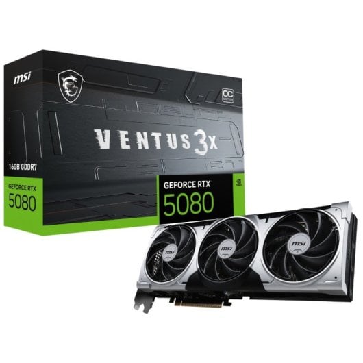 Scheda grafica MSI GeForce RTX 5080 VENTUS 3X OC PLUS 16 GB GDDR7 Reflex 2 RTX AI DLSS4