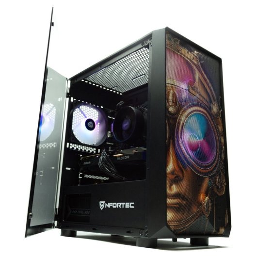 PcCom Lite AMD Ryzen 5 5500 / 16GB / 1TB SSD / RX6600 + Windows 11 Home - Steampunk