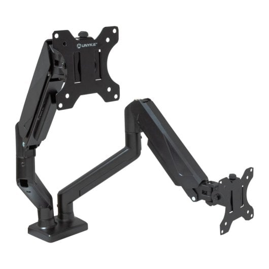 UNYKAch Soporte Doble de Escritorio con Resorte de Gas para Monitores 13-32"