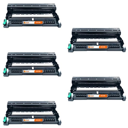 PcCom Essential Brother DR2000 Tambor Compatible Negro Pack 5