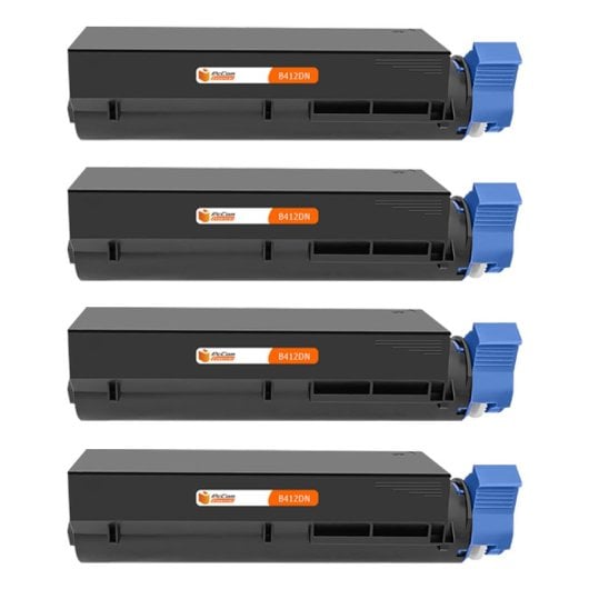 PcCom Essential OKI B432/B512/MB492/MB562/45807111 Tóner Compatible Negro Pack 4