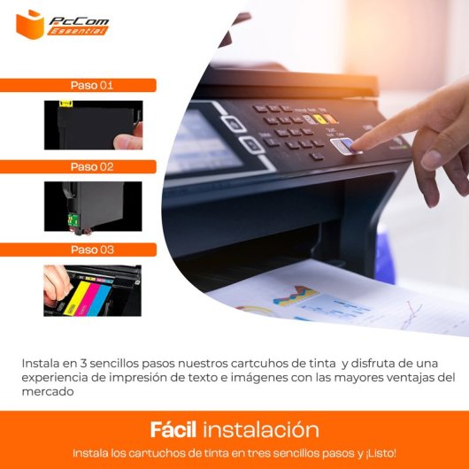 PcCom Essential HP 913A Cartucho Tinta Compatible Cian