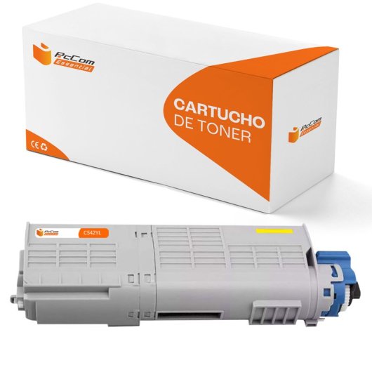 PcCom Essential OKI C532DN/C542DN/MC573DN/MC563DN Tóner Compatible Amarillo