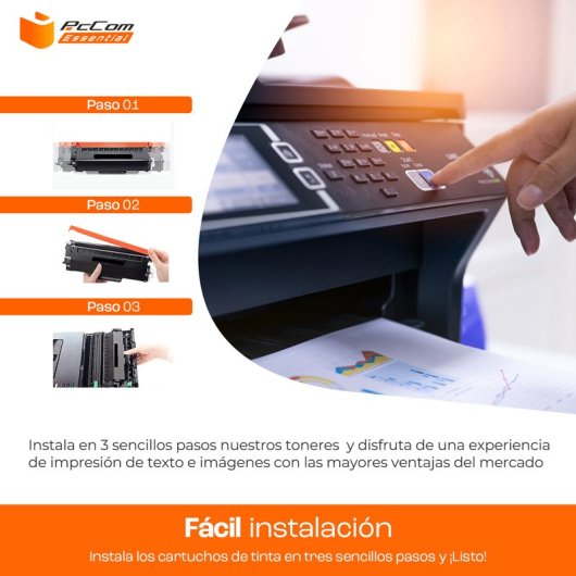 PcCom Essential Samsung CLT-K406S/CLT-C406S/CLT-M406S/CLT-Y406S/CLP360/CLX3305 Tóner Compatible Negro/Cian/Magenta/Amari